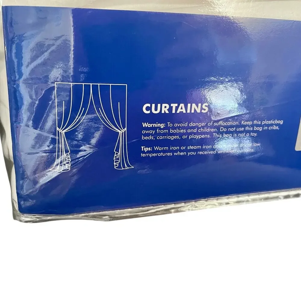 NWT MIULEE Ivory VELVET CURTAINS Curtains Thermal Insulated Two 95